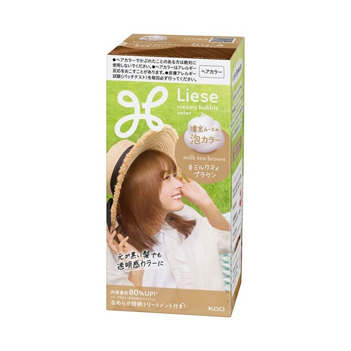 Liese Foam Hair Dye Milk Tea Brown 1 piece