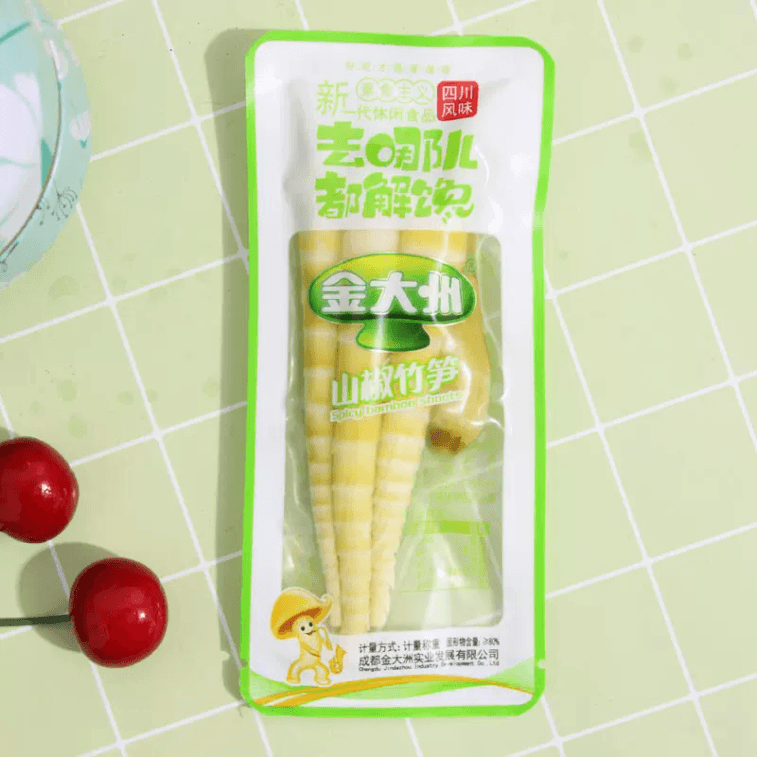 【中國直郵】金大洲泡椒竹筍野山椒泡椒酸辣新嫩鮮500g 3