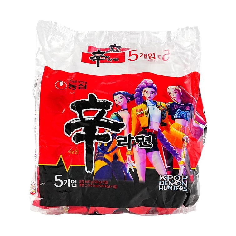 Kpop Demon Hunters Premium Shin Original Ramyun-Korean Version & US Version , 9 Bags, 38oz【Package varies】 16