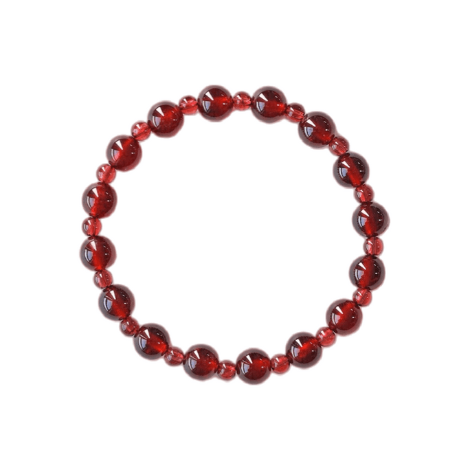 野草集 「趙露思同款天然紅瑪瑙手串」高品級情侶手鍊 七夕情人節禮物 1件