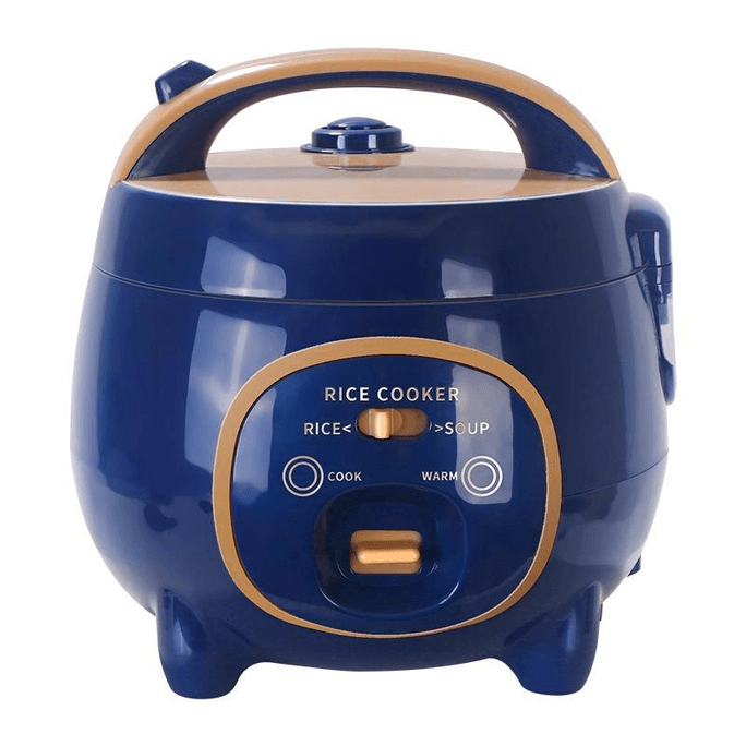Electric Rice Cooker with Non-Stick Inner Pot Makes Soups, Stews, Grains, Cereals, Keep Warm Feature, 1.8L, Blue