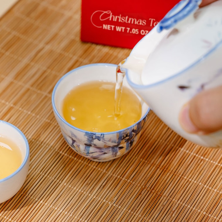 茶眼月下クリスマスティーギフトセット ウーロン茶200g＋セイロン紅茶（小箱4個） 3