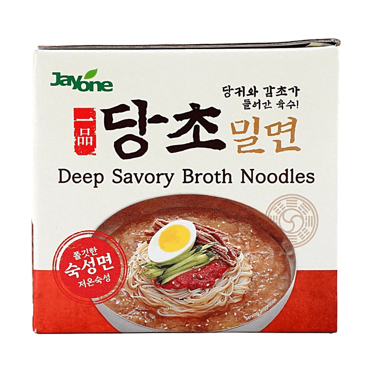 Deep Savory Broth Noodles Dancho Milmyeon, Pear and Onion Blended Seasoning, 4 Servings, 69.6 oz【 Korean Cold Noodles】 7