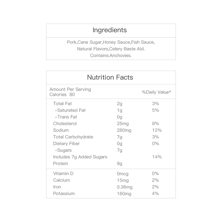 YEO‘S Singapore Style Pork Dry Honey Barbecue Flavor 113.4g 5