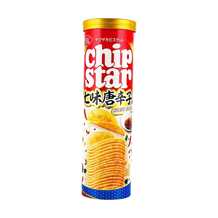 YBC チップスター ポテトチップス 七味唐辛子スパイシー味、3.7オンス