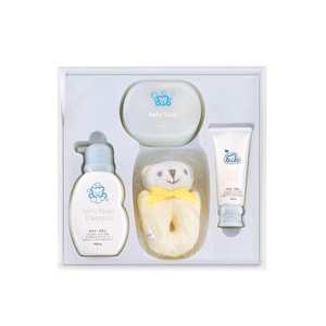 "Nice to meet you" Baby Set: 90g Baby Soap 150ml Baby Shampoo 60g Baby Cream 1 rattle