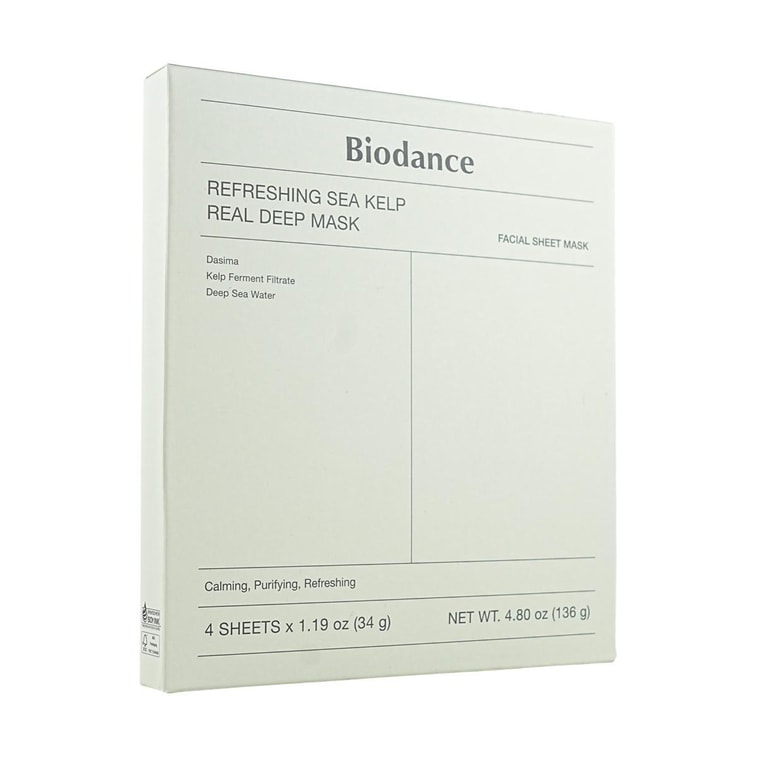 韓國BIODANCE 綠色海帶深層清爽水凝膠面膜 34g*4片 舒緩鎮靜補水 改善毛孔皮脂 光滑彈性 強韌肌膚 低刺激 敏感肌&痘痘肌 需敷3小時可過夜【新品】 5