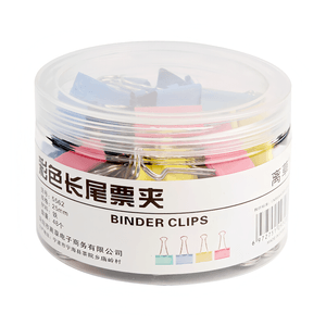 Metal Dovetail Clip Ticket Holder Binding Fishtail Clip Colorful 32mm/24pcs