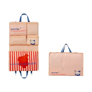 New Compartmentalized Large Capacity Travel Bag With Hanging And Portable Storage Red Stripe F