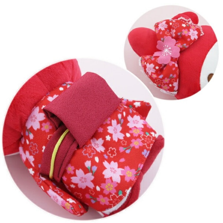 Cherry blossom and ese style, red kimono My Melody doll, size S, 1 piece. 3