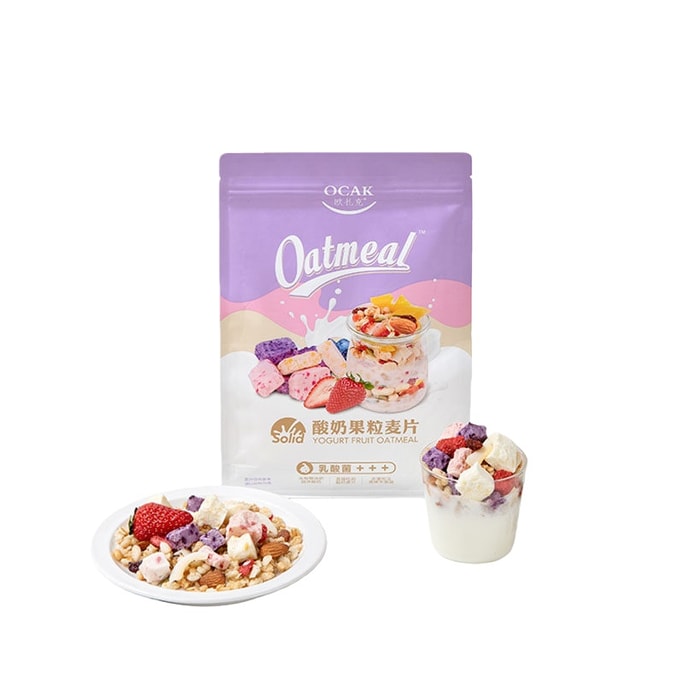 OCAK Yogurt Granola Meal Replacement Ready to Eat Oats 400g Pouch