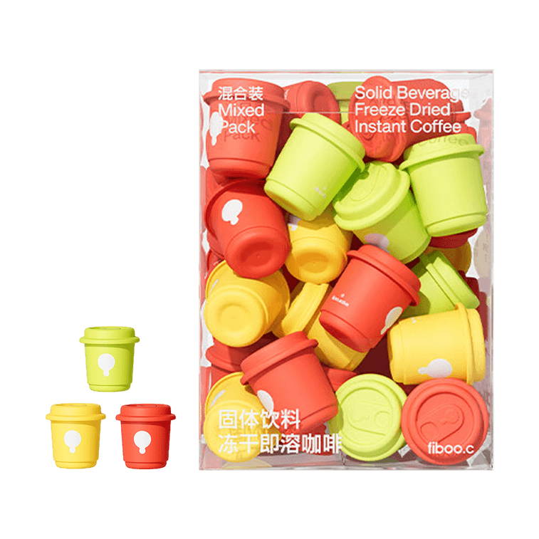 솔리드 음료 동결 건조 인스턴트 커피, 혼합 팩 30컵, 피트니스 커피 3