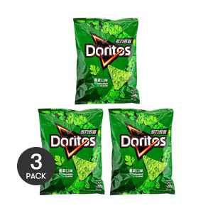 Corn Chips , Coriander Flavor, 2.4 oz *3【3 Packs】【Limited Edition Flavor,Green Corn Chips】