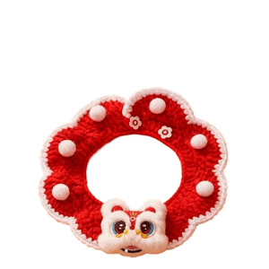 Scarf, Cat, Year Of The Horse, Scarf, Collar, Lion Dance, Good News, Size L, 10-18 Pounds, 30-35cm*1 Piece