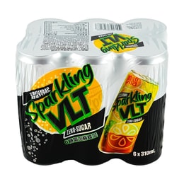 【新品上市】香港VITA维他 0糖气泡柠檬茶 310ml*6罐 【无糖低卡】