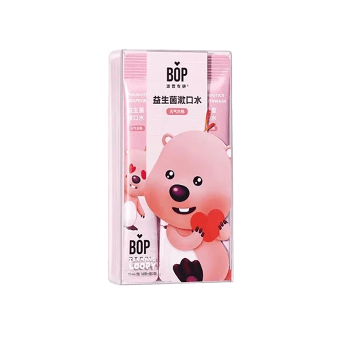 Probiotic Strip Mouthwash Genki White Peach 12 Strips/Box