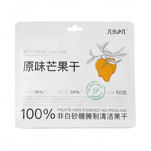 Fraction Original Flavor High Mountain Dried Mango Thick-Cut Mango Strips Non-Candied 100g*1 Bag