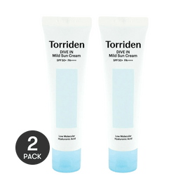 Dive In Mild Suncream, Lightweight, Moisturizing, SPF50+ PA++++, 2.02 fl oz.*2【Value Pack】