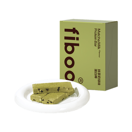 FIBOO 高蛋白单层蛋白棒 饱腹零食抗饿神器 6个入 抹茶奶绿味 低卡 代餐
