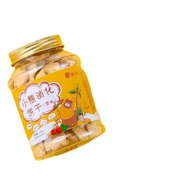 【中国直邮】健元堂 山药鸡内金小熊消化饼干儿童宝宝营养健康零食品120g*1罐