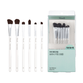 Eye Makeup Brush Kit, 6pcs - Professional Eye/Eyebrow/Contour Brushes | Pouch Included​