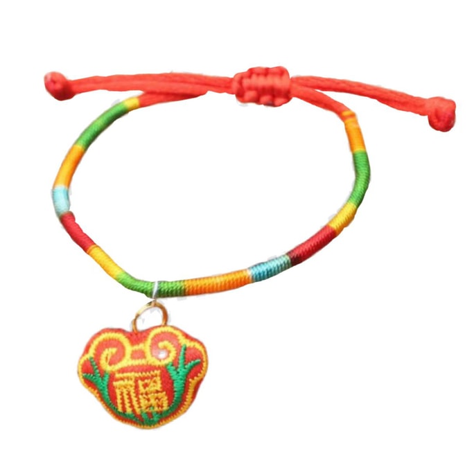 Five Colors hand Chain  with lucky Bag Decoration for Dragon Boat Festival Gift