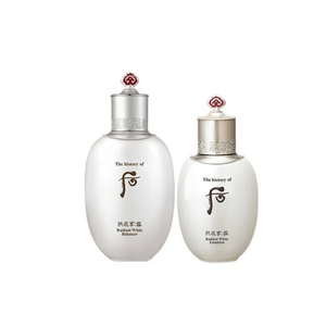 [홍콩 직배송] 더히스토리오브후 공진향설 화이트닝 토너 & 에멀전 세트 (한국) - 토너 150ml + 에멀전 110ml - 피부톤을 밝고 균일하게 가꿔주고, 보습 효과와 함께 잡티를 완화해 줍니다.