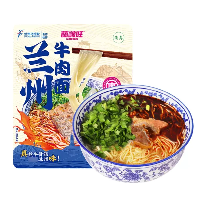 【中國直郵】 隴萃堂 蘭州蘭啵旺蘭州牛肉麵地道牛肉拉麵210g*1袋