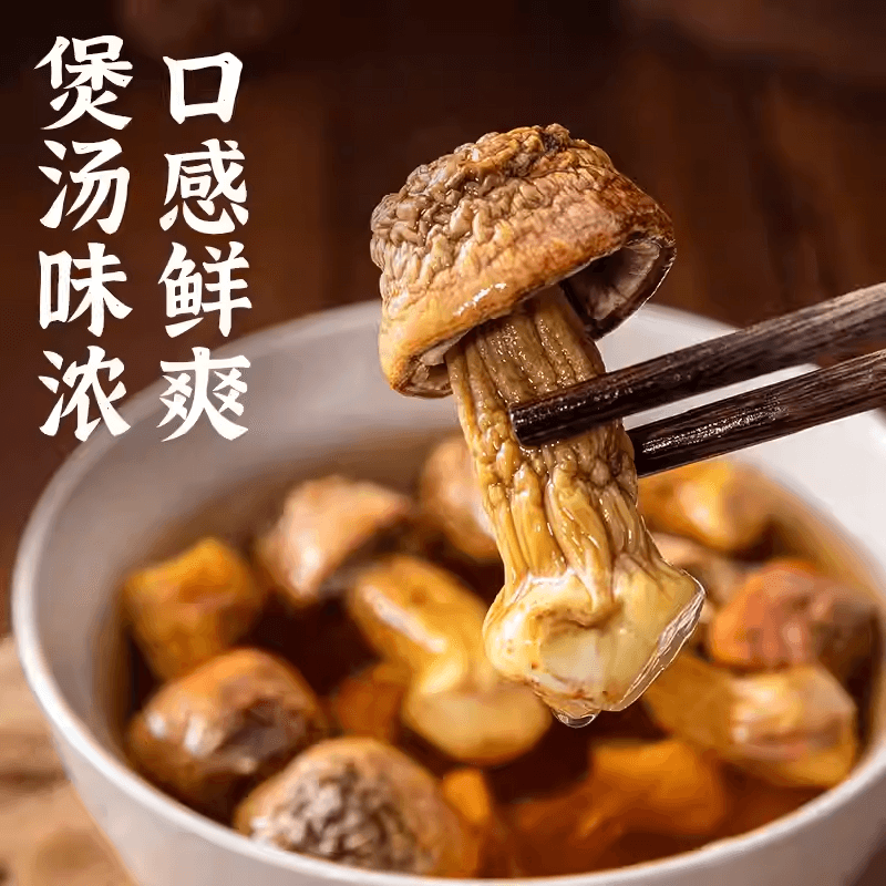 【中國直郵】 滇園 雲南姬松茸100g袋裝乾貨土特產菌菇山珍鮮香菌香食用煲湯