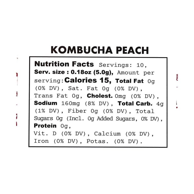 콤부차-피치,10봉* 0.17oz 6