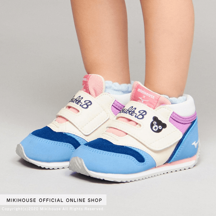 Mikihouse×Mizuno　キッズスニーカー Miki House Kids MIZUNO Sneakers Shoes in Blue US 13 / 19cm - Yami.com