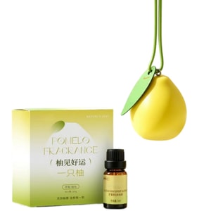 Pomelo Aromatherapy Diffuser Stones + Essential Oil —New Arrival: Creative Plaster Aromatherapy Stones—Refreshes The Air And Eliminates Odors—Yellow Pomelo Ornament—1 Piece