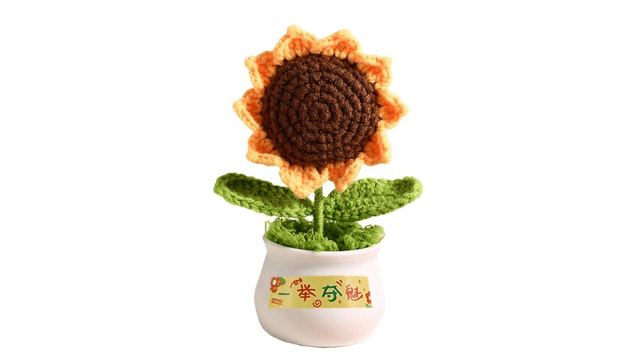 Oriental Selection Sunflower Win First Place Knitted Bouquet, 1