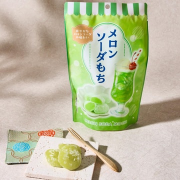 日本SEIKI世起 蜜瓜汽水味麻薯 120g【清爽果香 软糯嚼劲】