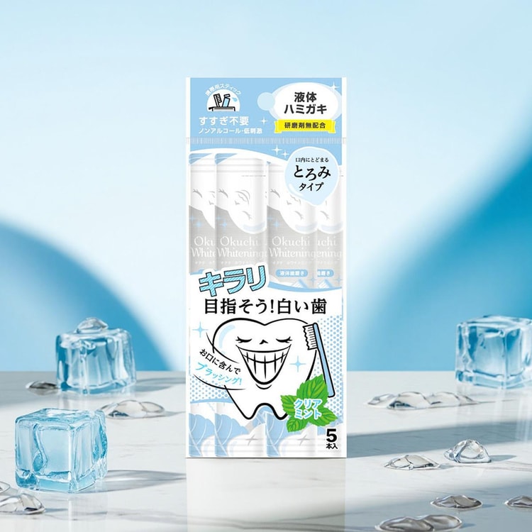 Okuchi Travel Packaging Mouth Wash for Brightening, #Clear Mint
