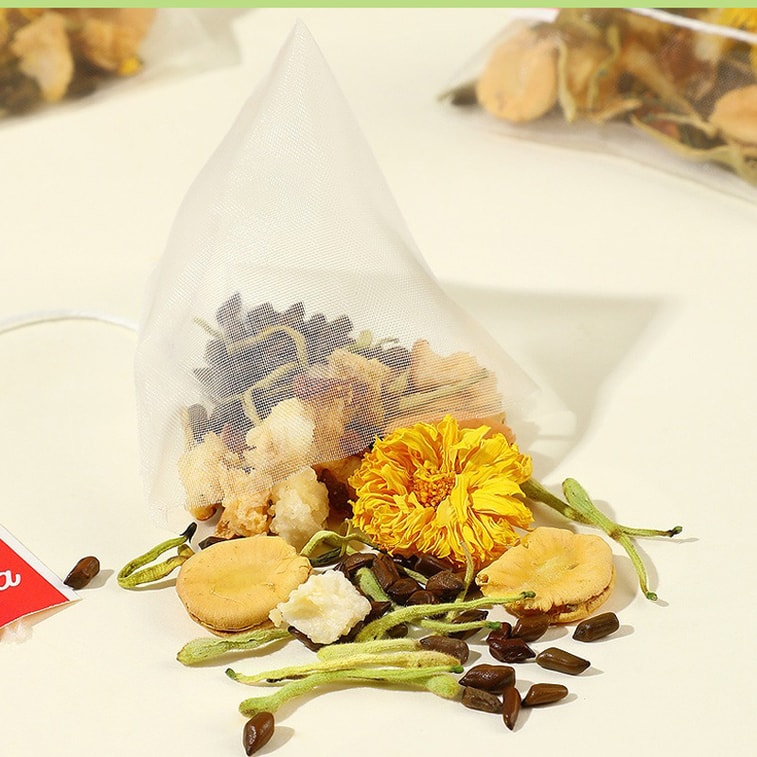 【Canada Direct Mail】 Sifanda Sterculia Lychnophora Monk Fruit Chrysanthemum Tea 100g (5g×20pcs) Triple Cooling Formula, Summer Cooling Tea Drink, Home Office常备 Afternoon Tea, Mixed Tea Bags, Holiday Gift, Suitable for Hot or Cold, More Delicious Chilled 4