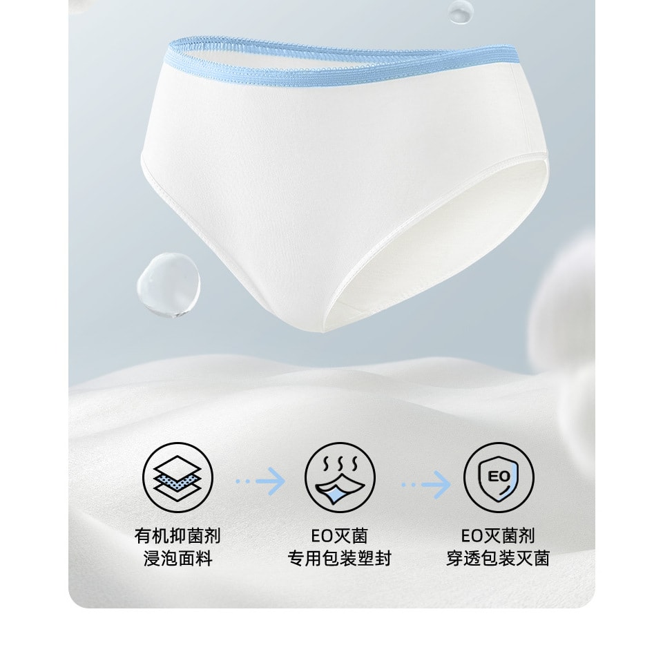 幸棉7條裝M碼日拋褲拋棄式免洗內褲女純棉抗菌月經孕婦旅遊便攜旅行