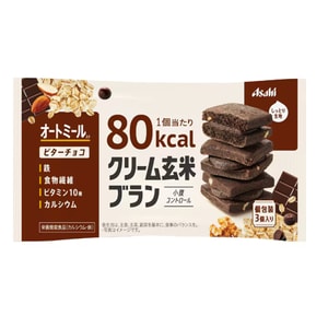 Japan Asahi  Brown Rice Series 80Kcal Chocolate Brown Rice Sandwich Cookies 54g