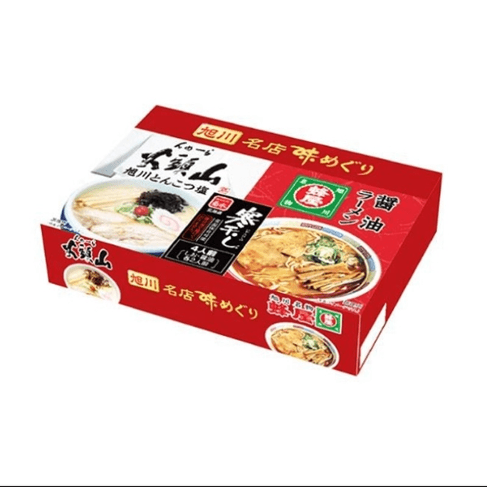 Hoya Santouka Asahikawa Famous Store Ramen 4 Servings  Cooking Set