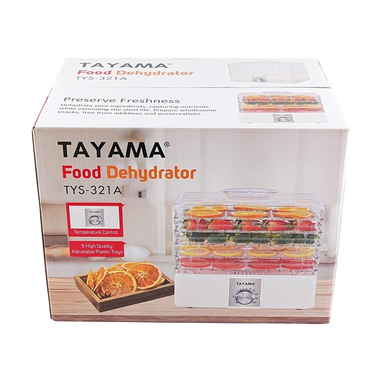 TAYAMA 5-Stackable Clear Trays Food Dehydrator 6