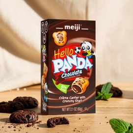 Panda Chocolate Filling Cookie, 2.19 oz *3【3 Pack】