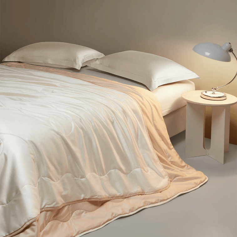 【中國直郵】羅萊家紡 竹露清荷 可水洗蠶絲四季被 220*250cm King size 12