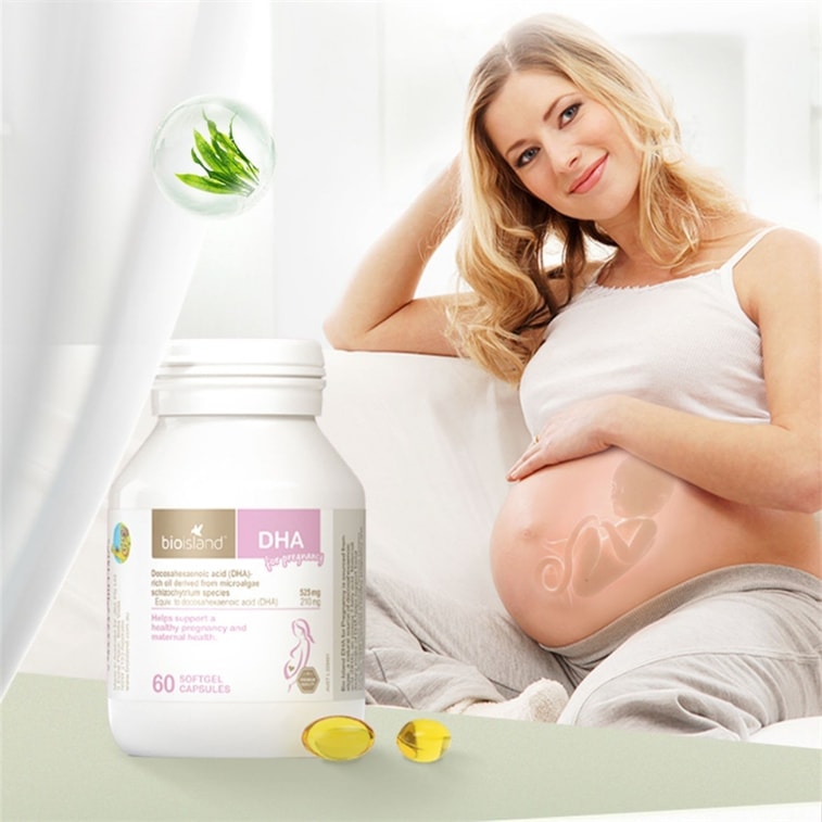 【中国直邮】 澳大利亚 bio island 孕妇专用海藻油DHA 备孕哺乳期黄金营养素 60粒/瓶