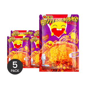 두꺼운 수프 류저우 달팽이 쌀 국수, 굵은 유바 포함, 11.64oz【Yami 독점】