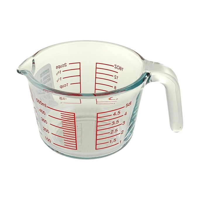 Glass Measuring Cup with Scale for Kitchen Baking 500ml