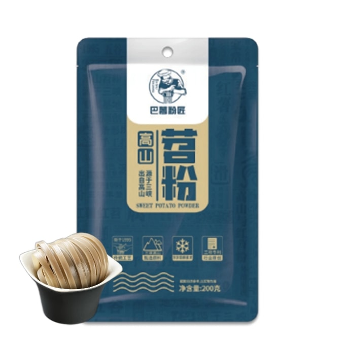 Select Sichuan-Chongqing Sweet Potato Noodles: Traditional Recipe, 100% Pure, 200g