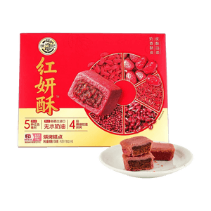 徐福记 红妍酥 五红食材中式糕点 6枚入 150g【皮酥馅柔 浓郁醇香】【下午茶点心】