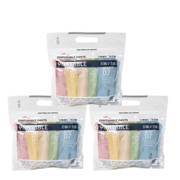 口袋旅行 【纯棉灭菌一次性女士内裤】15条L码日抛装 旅行经期月子必备 独立包装免洗便携 【超值组合】