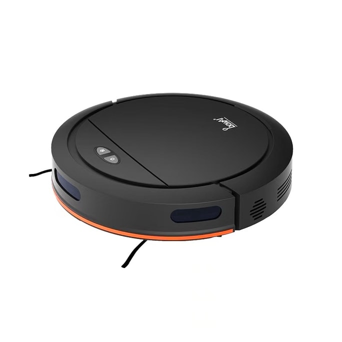 bowAI 掃拖一體機器人 智慧型家用吸塵器 掃地機器人 拖拉機 內建水箱 WIFI連線 自動回充 遠端啟動 定期清掃【美規轉接器】黑色*1/盒