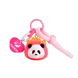 Chengdu Giant Panda Base Official Fruit Flower Cute Particle Pendant Keychain Dragon Fruit 40mm